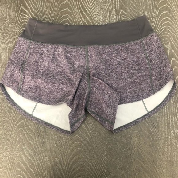 Lululemon Speed Up Short Heather Lux Dark Carbon 4 - Picture 4 of 7
